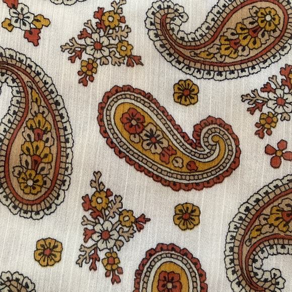 TOMMY HILFIGER PAISLEY RUFFLE TOP - Picture 4 of 9